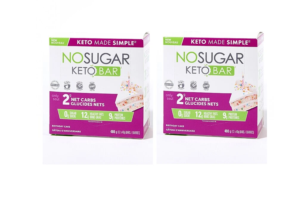 Keto Made Simple No Sugar Keto Bar 12-Count Duo 3 Keto Made Simple No Sugar Keto Bar 12-Count Duo