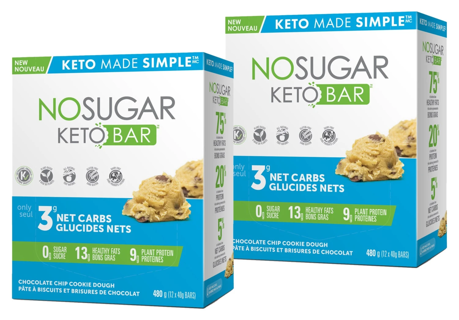 Keto Made Simple No Sugar Keto Bar 12-Count Duo 7 Keto Made Simple No Sugar Keto Bar 12-Count Duo - Image 5