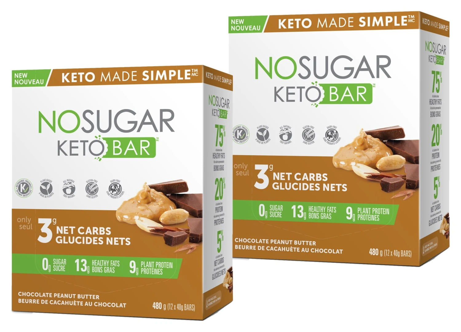 Keto Made Simple No Sugar Keto Bar 12-Count Duo 11 Keto Made Simple No Sugar Keto Bar 12-Count Duo - Image 9