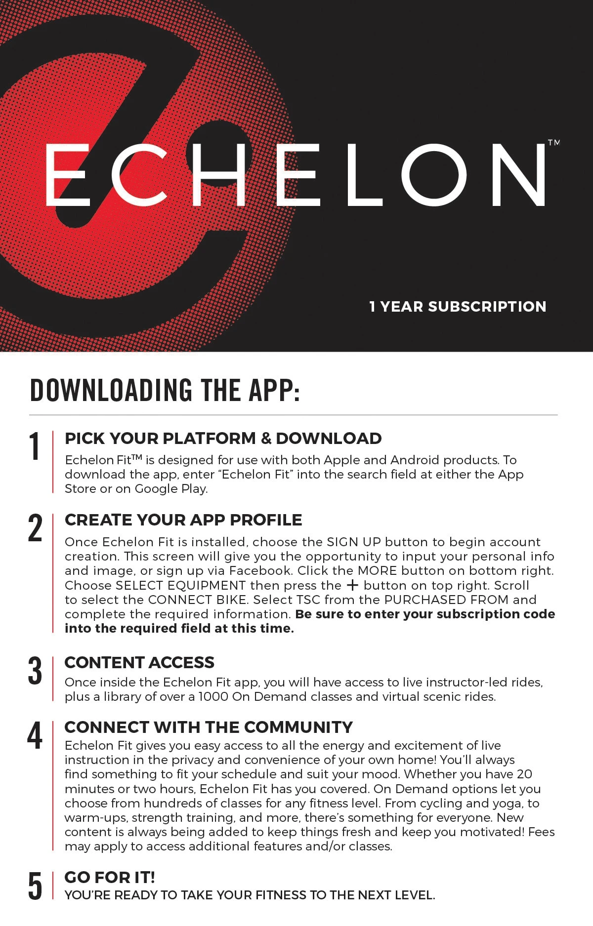 Echelon 1-Year Unlimited Cycling Classes Subscription 3 Echelon 1-Year Unlimited Cycling Classes Subscription
