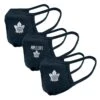 Men's Toronto Maple Leafs NHL 3-Pack Team Logo Face Masks