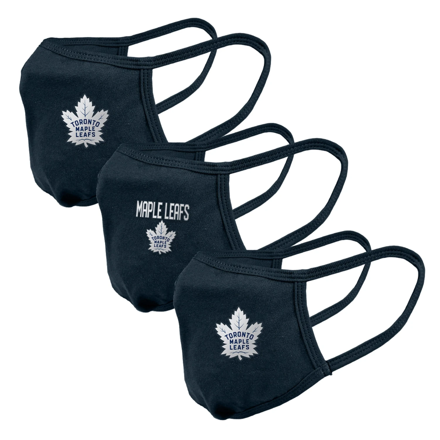Men's Toronto Maple Leafs NHL 3-Pack Team Logo Face Masks 3 Men's Toronto Maple Leafs NHL 3-Pack Team Logo Face Masks