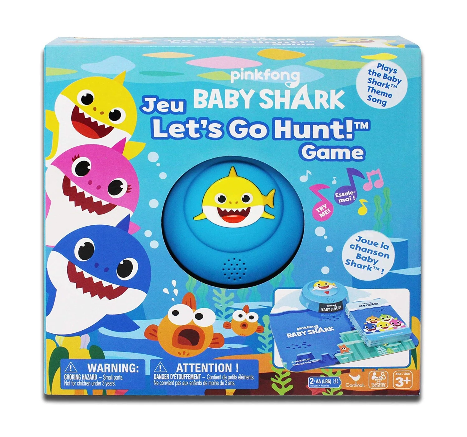 Cardinal Games Pinkfong Baby Shark Let's Go Hunt Board Game With Song 3 Cardinal Games Pinkfong Baby Shark Let's Go Hunt Board Game With Song