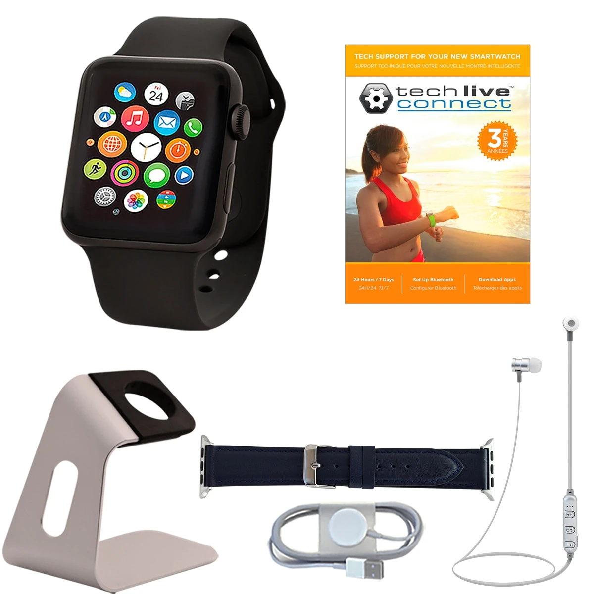 Apple Watch Series 3 GPS Sport Band Tech Bundle (38mm Or 42mm) 7 Apple Watch Series 3 GPS Sport Band Tech Bundle (38mm Or 42mm) - Image 5