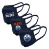 Youth Edmonton Oilers NHL Reusable Team Logo Face Masks (3-Pack) -Fitness & Health Care Store 695933