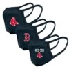 Unisex Boston Red Sox MLB Reusable Team Logo Face Masks (3-Pack) 2 Unisex Boston Red Sox MLB Reusable Team Logo Face Masks (3-Pack) -Fitness & Health Care Store 695940