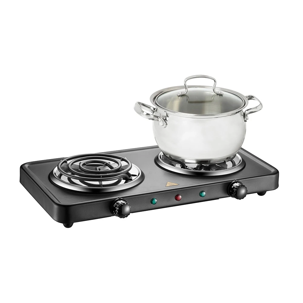 Salton Double Burner Portable Cooktop (Black) 3 Salton Double Burner Portable Cooktop (Black)