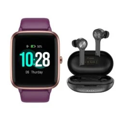 Letsfit Smart Watch With T13 True Wireless BT Earbuds 13 Letsfit Smart Watch With T13 True Wireless BT Earbuds -Fitness & Health Care Store 704669 PUR