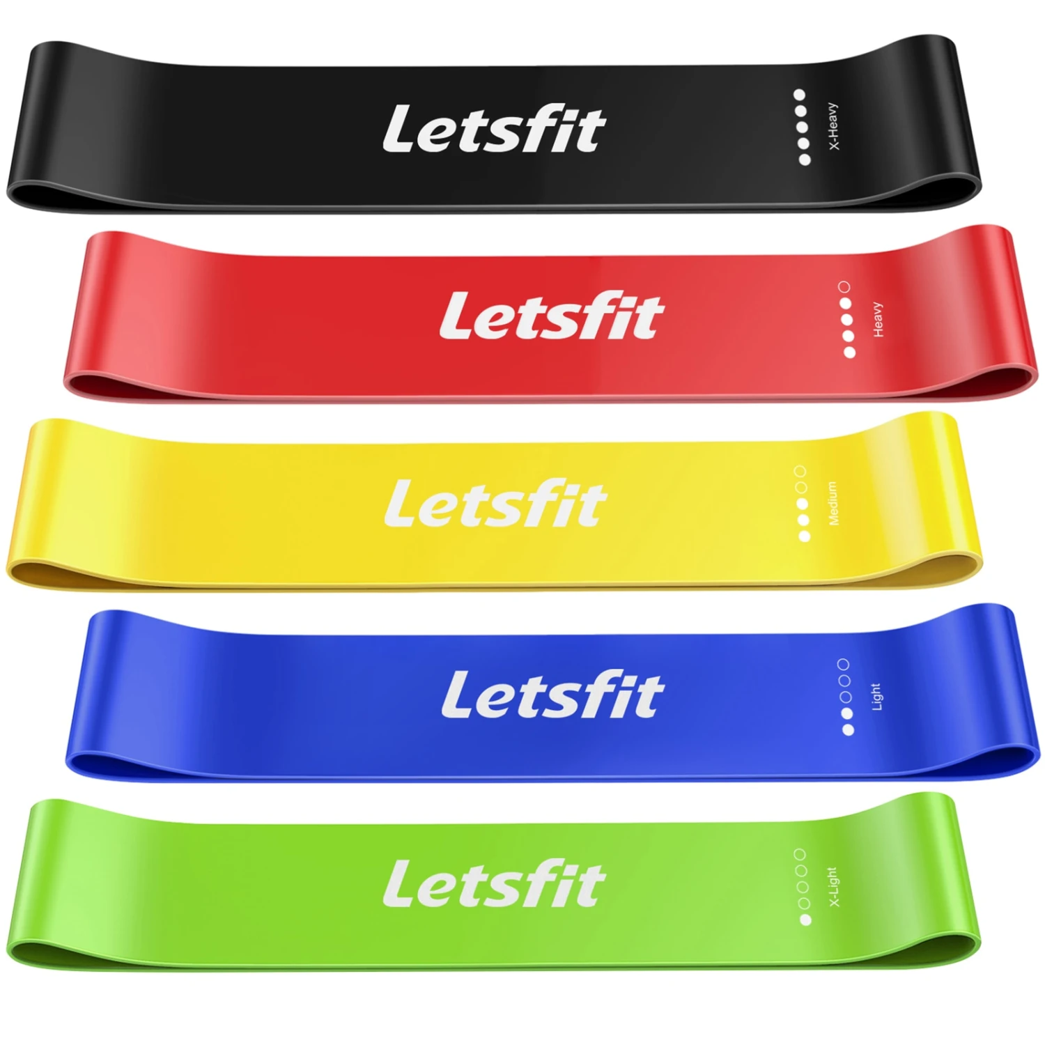 Letsfit JSD01 Resistance Loop Exercise Bands With Carry Bag 3 Letsfit JSD01 Resistance Loop Exercise Bands With Carry Bag