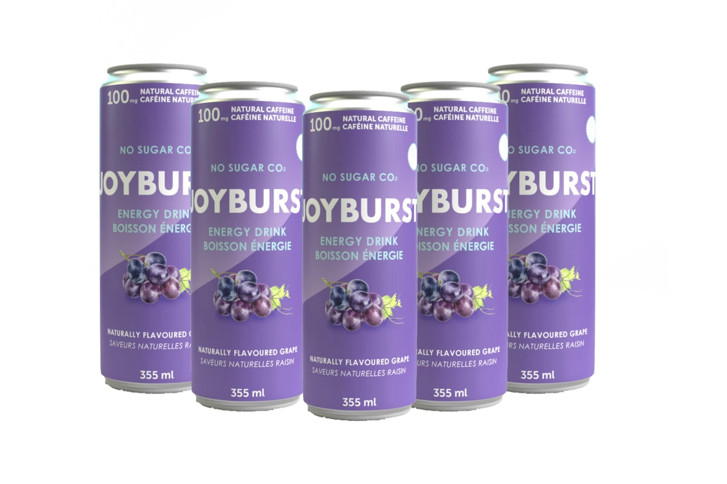 No Sugar Co. Joyburst Energy Drink Grape (12-pack) 3 No Sugar Co. Joyburst Energy Drink Grape (12-pack)