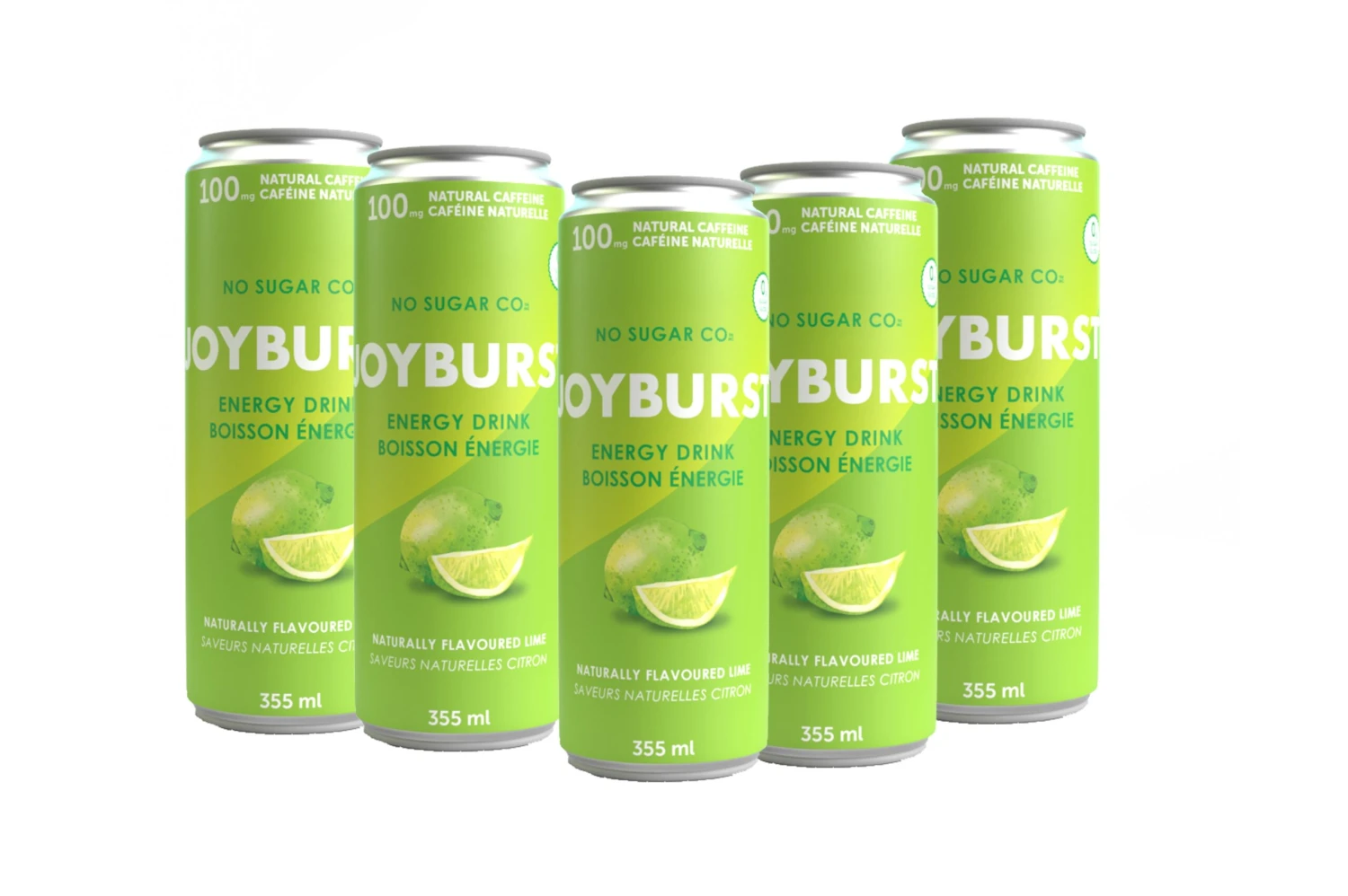 No Sugar Co. Joyburst Energy Drink Lime (12-pack) 3 No Sugar Co. Joyburst Energy Drink Lime (12-pack)