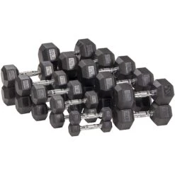 BalanceFrom Rubber Encased Hex Dumbells Pair 15 BalanceFrom Rubber Encased Hex Dumbells Pair -Fitness & Health Care Store 707592 4