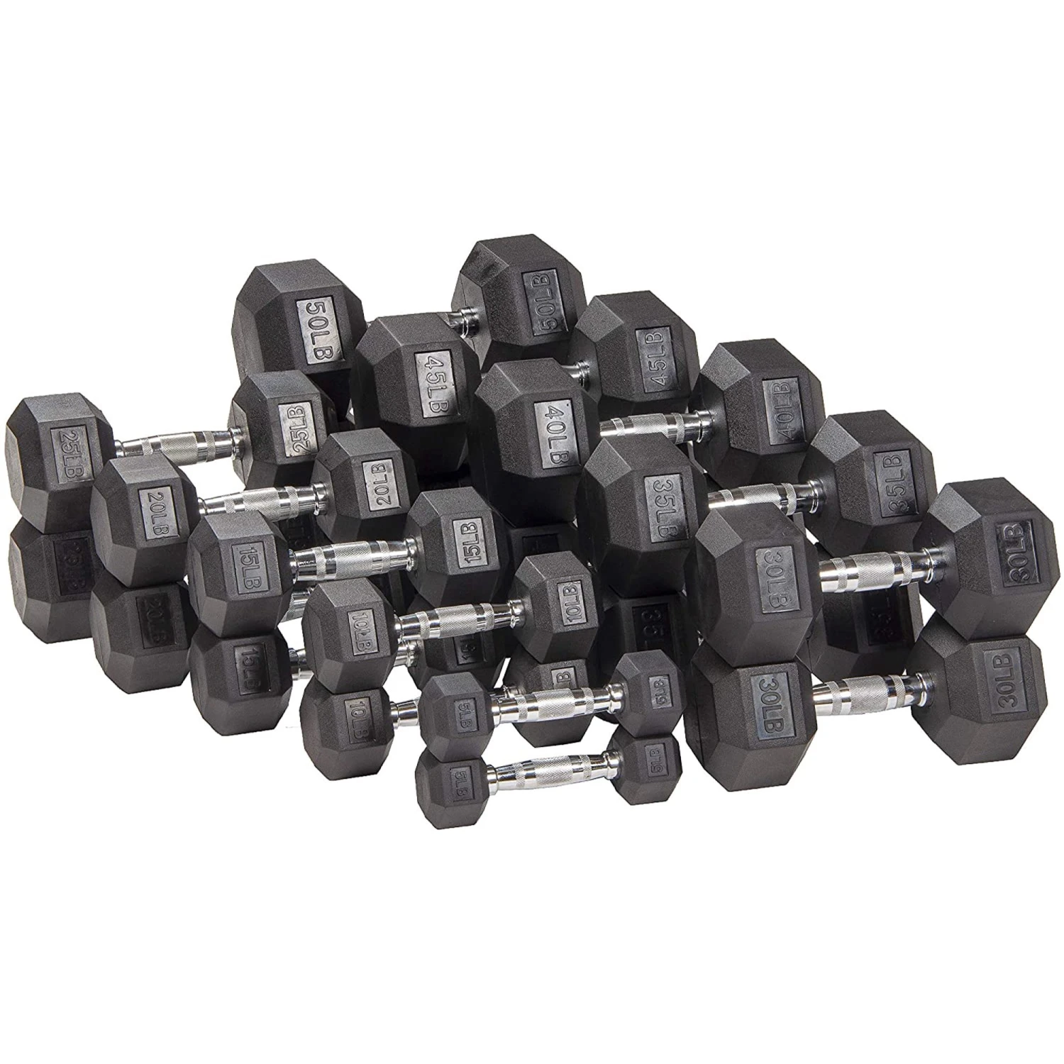 BalanceFrom Rubber Encased Hex Dumbells Pair 10 BalanceFrom Rubber Encased Hex Dumbells Pair - Image 8