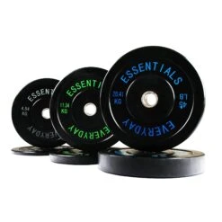 BalanceFrom Everyday Essentials Bumper Plate Weight With Steel Hub 160lbs