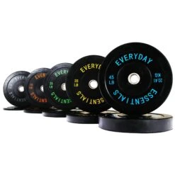 BalanceFrom Everyday Essentials Bumper Plate Weight With Steel Hub 260lbs