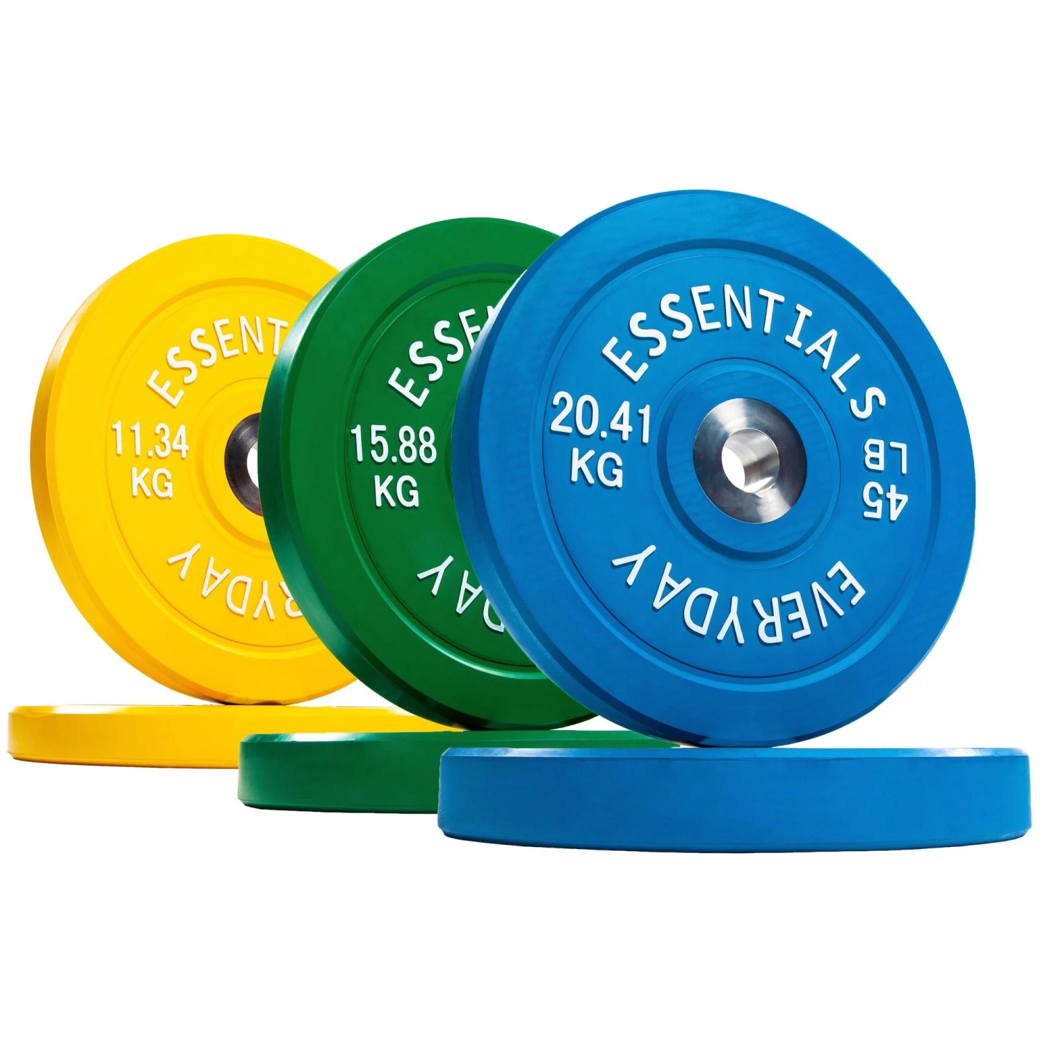 BalanceFrom Everyday Essentials Coloured Bumper Plate Weight With Steel Hub 210lbs 3 BalanceFrom Everyday Essentials Coloured Bumper Plate Weight With Steel Hub 210lbs