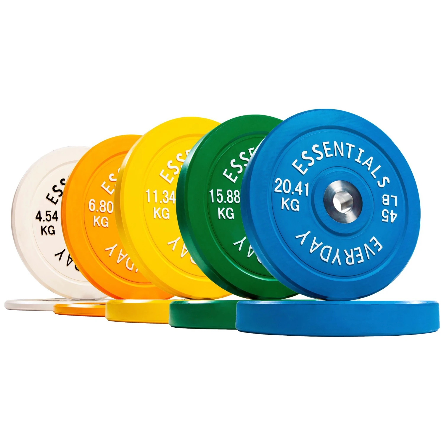 BalanceFrom Everyday Essentials Coloured Bumper Plate Weight With Steel Hub 260lbs 3 BalanceFrom Everyday Essentials Coloured Bumper Plate Weight With Steel Hub 260lbs