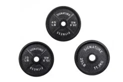 Signature Fitness Deep Dish 2" Olympic Cast-Iron Weight Plate With E-Coating (single) 7 Signature Fitness Deep Dish 2" Olympic Cast-Iron Weight Plate With E-Coating (single) -Fitness & Health Care Store 717275 2