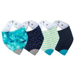 Bazzle Baby Banda Bib Teether (4-pack)