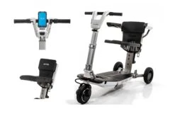 Moving Life Atto Classic Mobility Scooter With Foldable Armrests & Bonuses