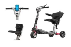 Moving Life Atto Sport Mobility Scooter With Armrests & Bonus