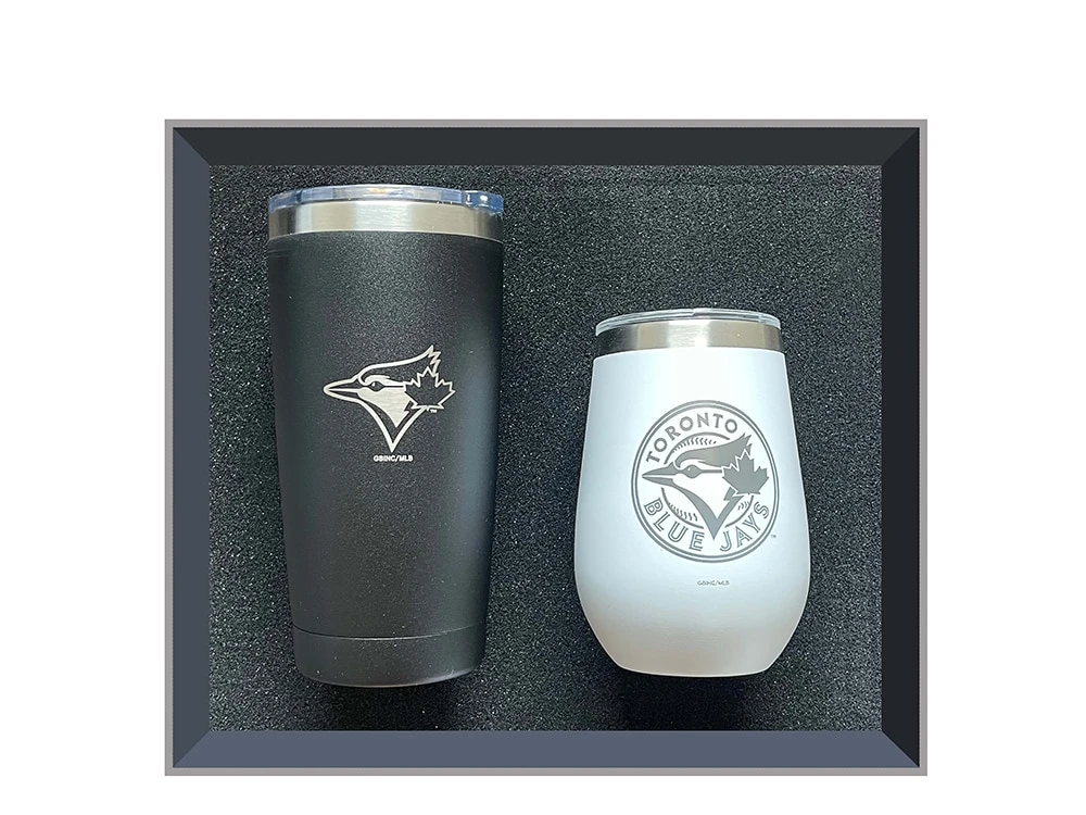 Golfing Buddies Toronto Blue Jays Gift Set- Wine Tumbler And Low Ball Tumbler 3 Golfing Buddies Toronto Blue Jays Gift Set- Wine Tumbler And Low Ball Tumbler